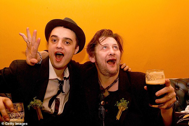 MacGown with Pete Doherty, of The Libertines, at The Boogaloo pub in Highgate in 2005