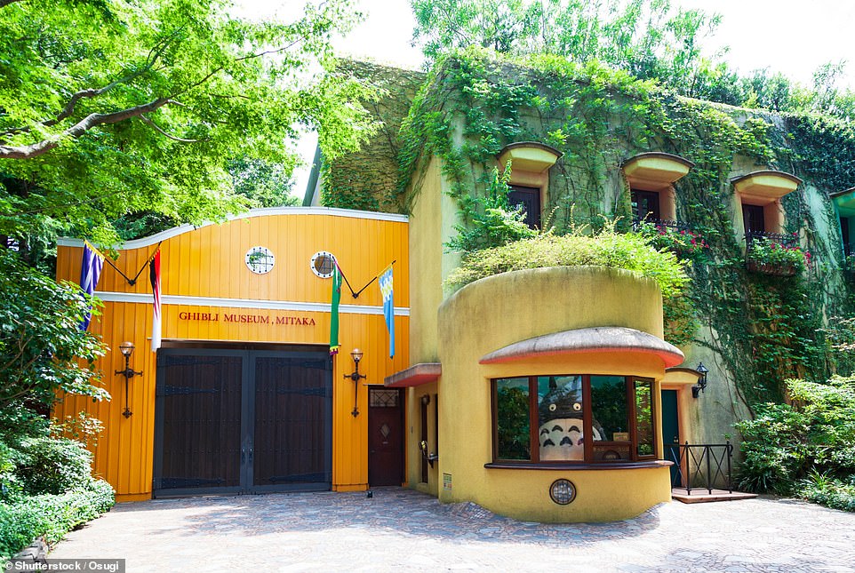 The Ghibli Museum in Japan, located in Mitaka, ranks third on the list - tourists wanting to visit the animation museum must book their ticket 30 days before