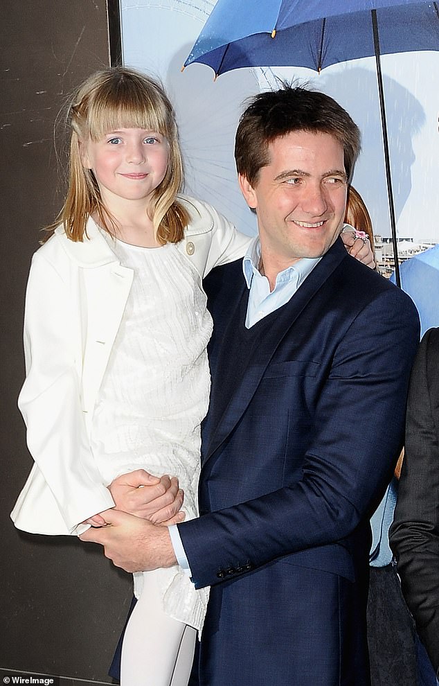 She shares Jake, 19, Matilda, 15, and Arthur, 10, with her film producer partner, Kris Thykier, 50, who she married in 2000 (Matilda and Kris pictured in 2013)