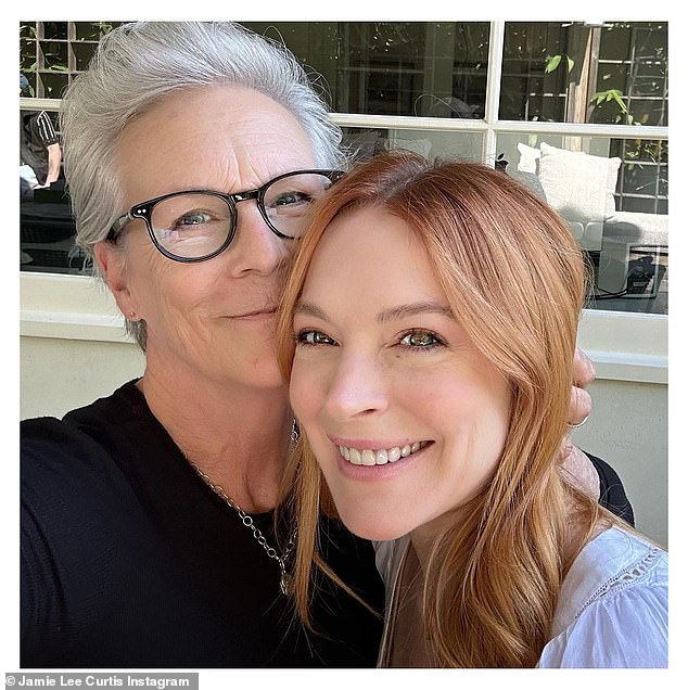She is doing much better these days as as she is married with child. Seen here this month with her Freaky Friday costar Jamie Lee Curtis