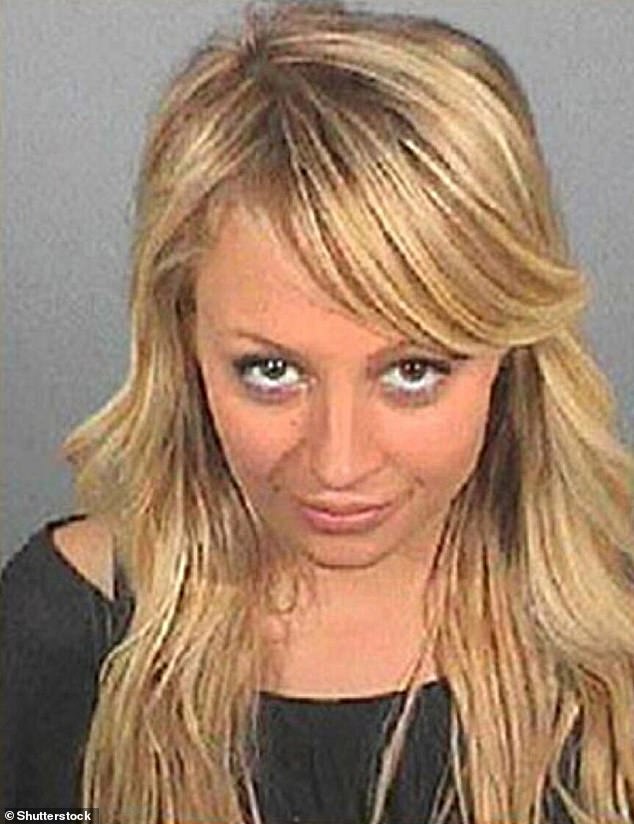 Nicole Richie posed for this mugshot after surrendering to the Los Angeles County Sheriff to begin serving four days in jail for a DUI conviction in 2007