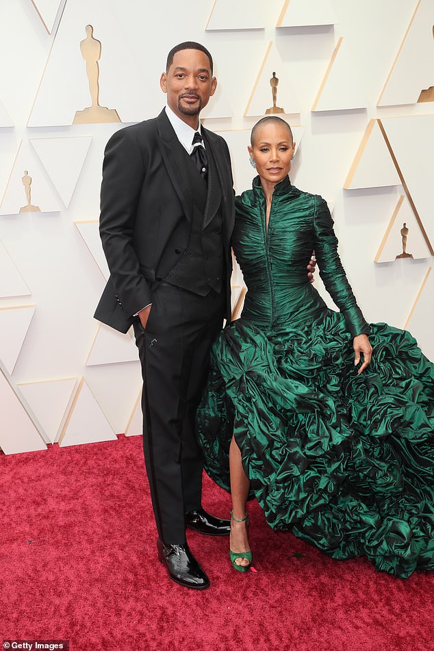 Last month his wife Jada Pinkett Smith confirmed she has not plans to divorce him, after revealing they've been secretly separated since 2016 (pictured in 2022)