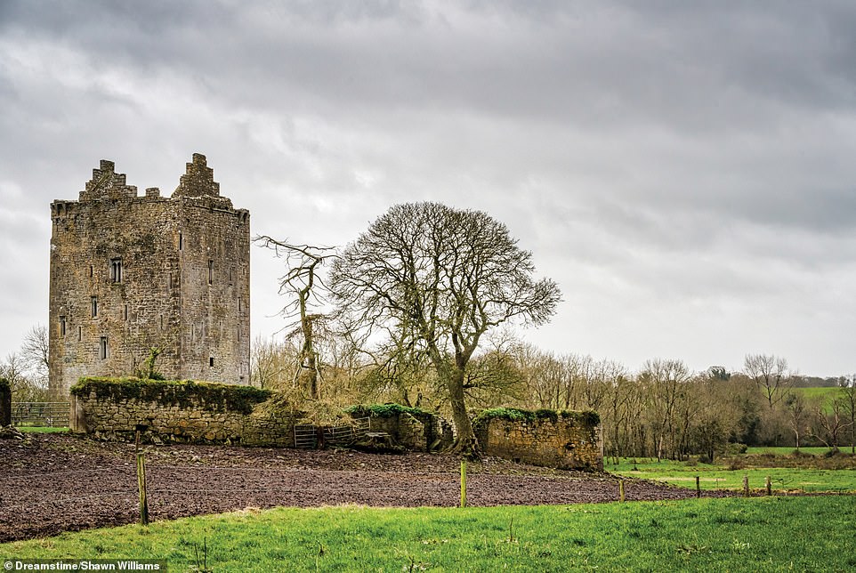 LACKEEN CASTLE, COUNTY TIPPERARY: Connolly says: 'When this medieval tower house was rebuilt in the 16th century, the Stowe Missal was found, an illuminated mass book dating from seven centuries earlier.' The author reveals that Lackeen Castle was originally constructed in the 12th century as a stronghold of the Kennedy clan