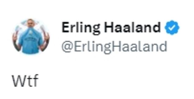 Haaland wandte sich an X (ehemals Twitter), um seine Frustration auszudrücken, konnte aber bestraft werden