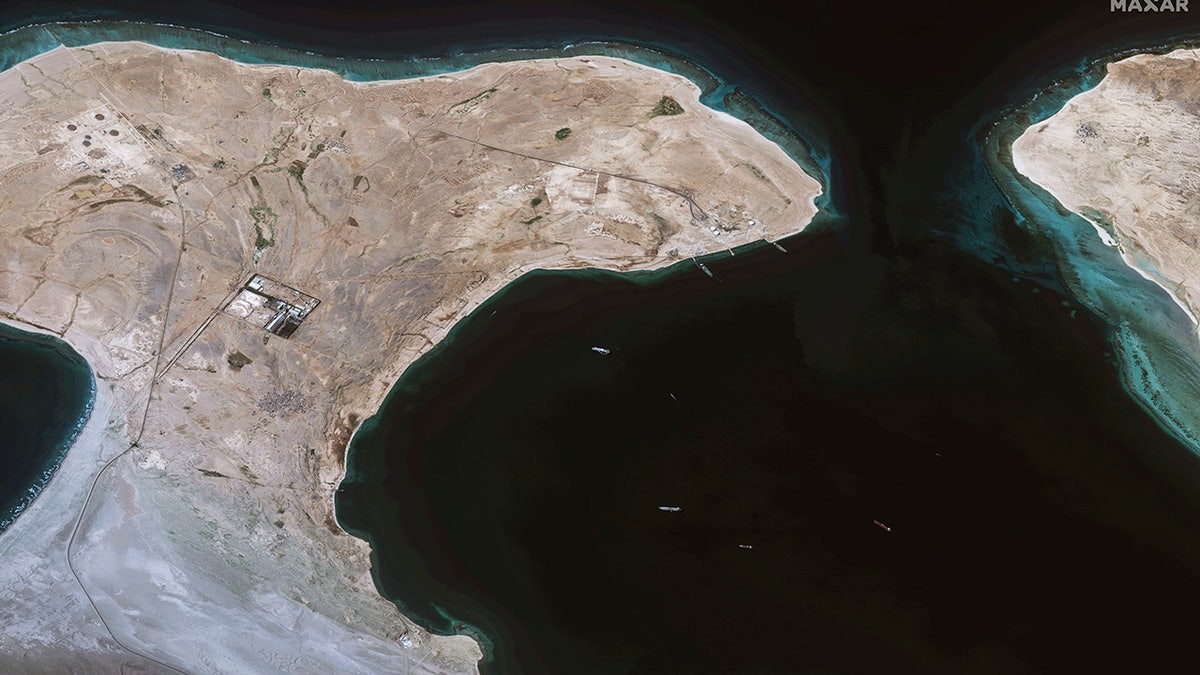 Luftaufnahme des Roten Meeres