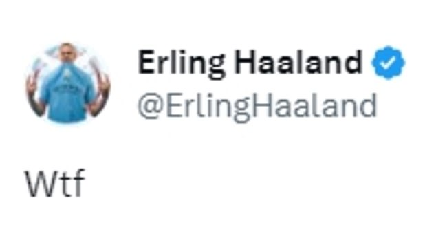Haaland nutzte X (ehemals Twitter), um seiner Frustration Luft zu machen – könnte aber von der FA bestraft werden