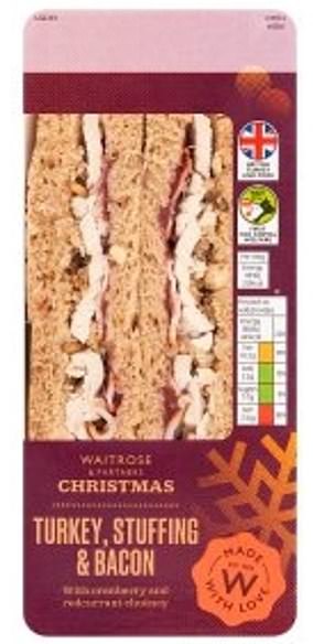 Dan said: 'The turkey and stuffing matched very well with the cranberry and redcurrant chutney, which helped to keep the sandwich not dry at all'