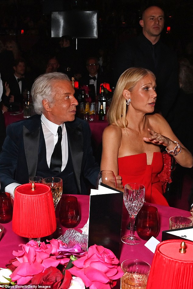 Zu Gwyneth gesellte sich Giancarlo Giammetti vom Modehaus Valentino