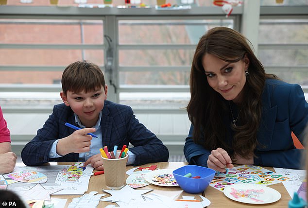 Kate met with Tony Hudgell, nine, a young boy who lost his legs after being abused by his birth parents