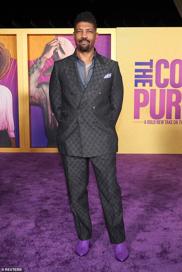 Deon Cole — who plays Alfonso — oozed confidence in a gray jacquard suit and violet purple boots