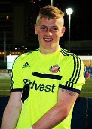 Pickford im Bild als Jugendlicher in Sunderland