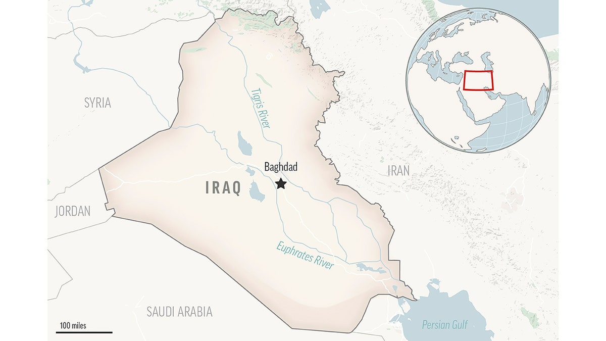 Standortkarte für den Irak