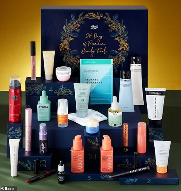 The Boots advent calendar includes 14 full-sized products from an array of coveted brands, such as Fenty, Huda Beauty, Urban Decay and Too Faced
