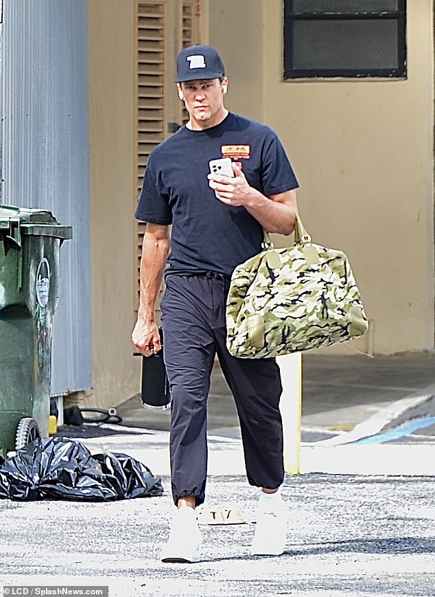 Meanwhile, Brady was spotted at the gym in Miami on Friday