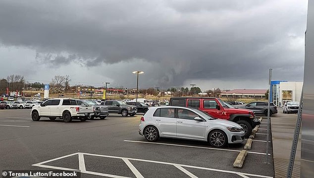 One woman in Clarksville posted video as the tornado made its way toward her town