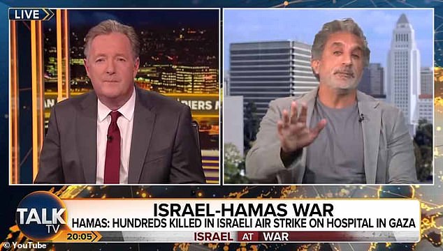 In der Liste enthalten ist auch Piers Morgans kontroverses Gespräch mit einem ägyptischen Komiker über den Gaza-Konflikt
