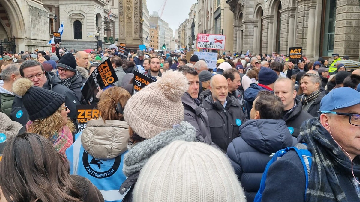 Britischer Protest gegen Antisemitismus