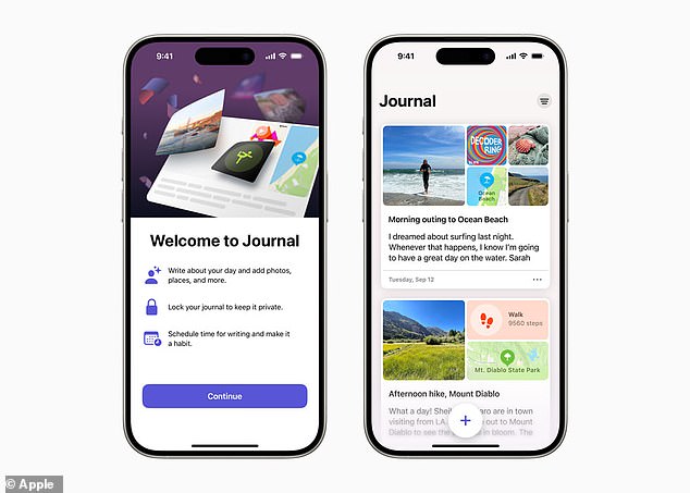 Journal ist eine brandneue App, mit der Benutzer Momente und besondere Ereignisse in ihrem Leben festhalten und darüber schreiben können