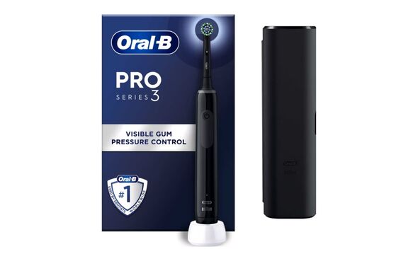 Oral-B Pro 3 - 3500 - Schwarze elektrische Zahnbürste