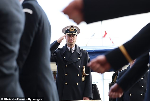 During his military career, William attended a training course at the Britannia Royal Naval College in 2008, following in the footsteps of his father, King Charles, and grandfather, the Duke of Edinburgh