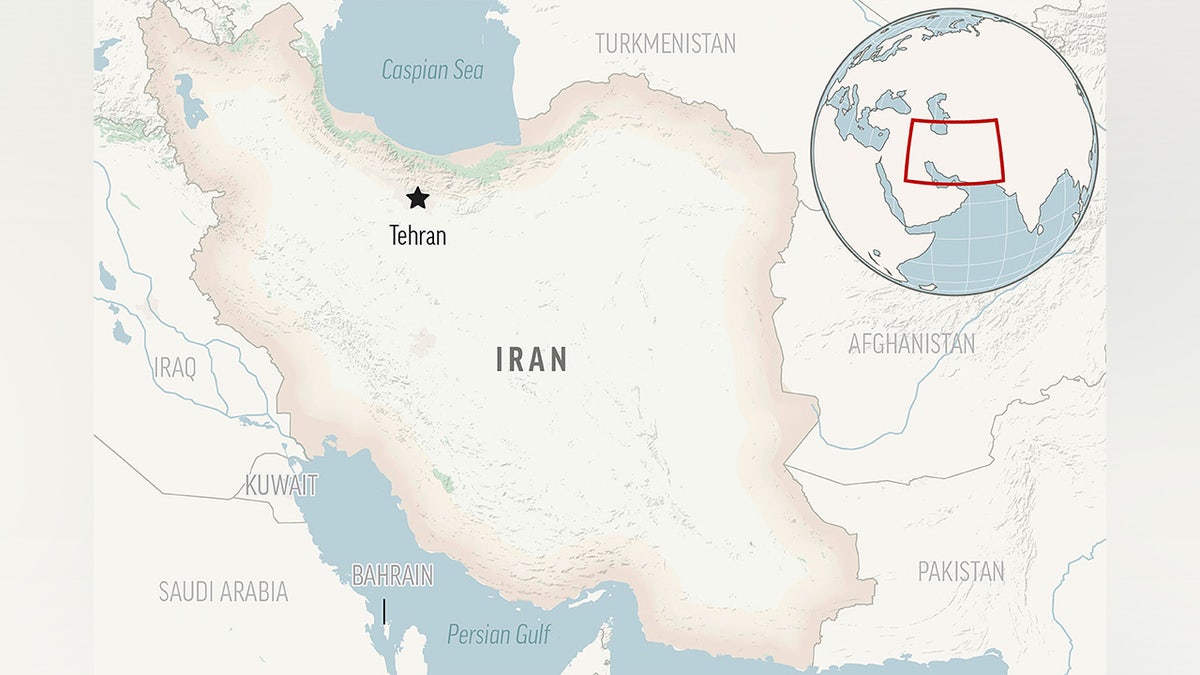 Teheran-Locator-Karte