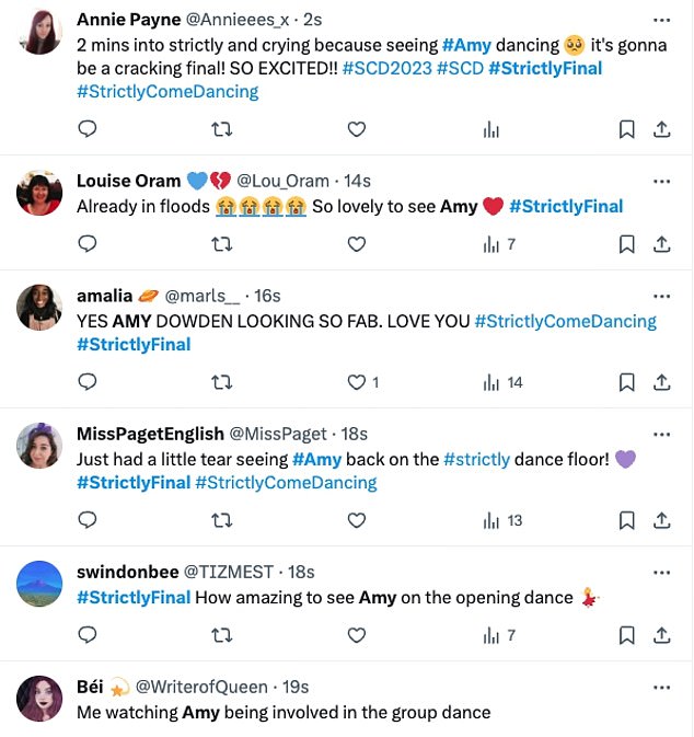 Die Fans nutzten schnell die sozialen Medien, nachdem die Tänzerin im Mittelpunkt stand und ihr Können zur Schau stellte