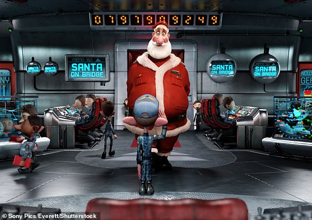 Der Weihnachtsmann im Film Arthur Christmas aus dem Jahr 2011 ist ein weiterer kräftiger Weihnachtsmann mit einem BMI von 42,5, der fettleibig ist
