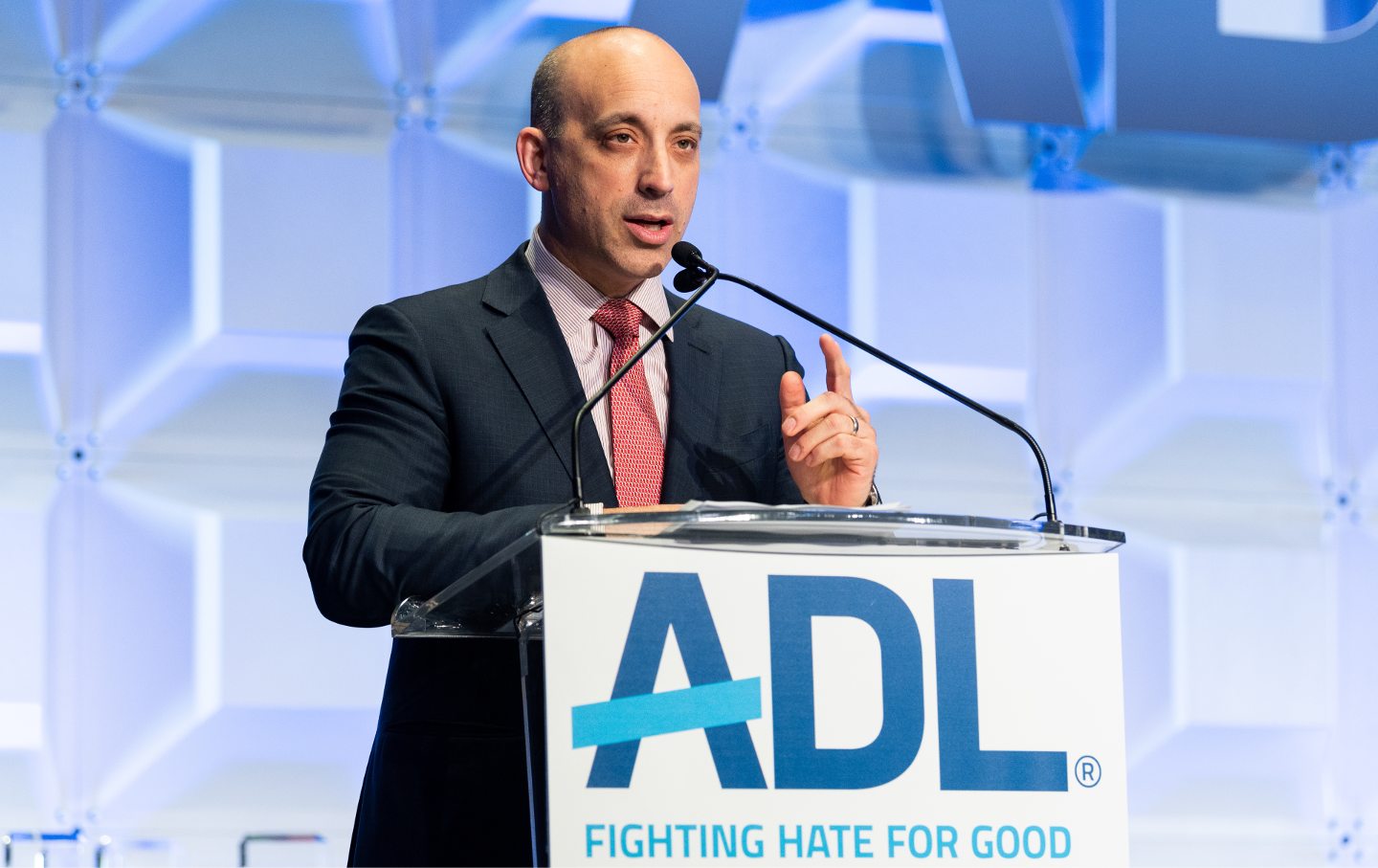 Jonathan Greenblatt, ADL-CEO und Nationaldirektor, spricht auf dem Anti-Defamation League National Leadership Summit in Washington, DC