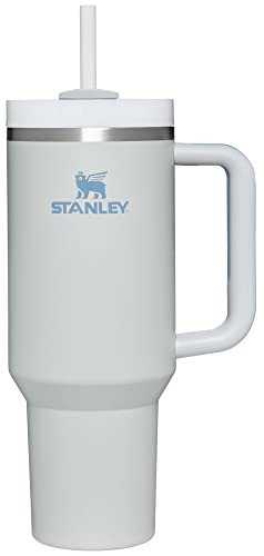 Stanley Quencher H2.0 FlowState vakuumisolierter Edelstahlbecher mit Deckel und Strohhalm für Wasser, Eistee oder Kaffee, Smoothie und mehr, Nebel, 40 oz