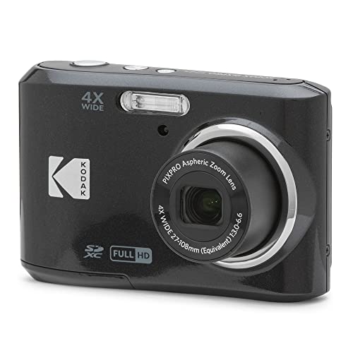 KODAK PIXPRO FZ45-BK 16MP Digitalkamera 4X optischer Zoom 27mm Weitwinkel 1080P Full HD Video 2.7