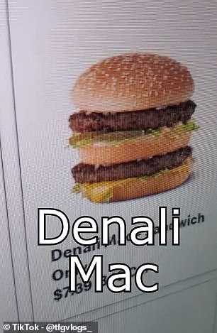 Der „Denali Burger“ des Restaurants ist „im Grunde ein Big Mac, aber viel größer“