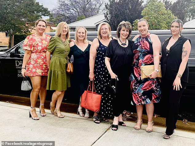 Almost a year ago to the day she died, Ms Seed had celebrated Christmas with her co-workers with a limo trip to their Xmas party venue (pictured)
