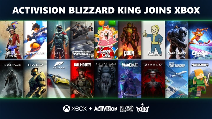 Das Schlüsselbild aus der Zeit, als Microsoft Activision Blizzard schließlich erwarb.