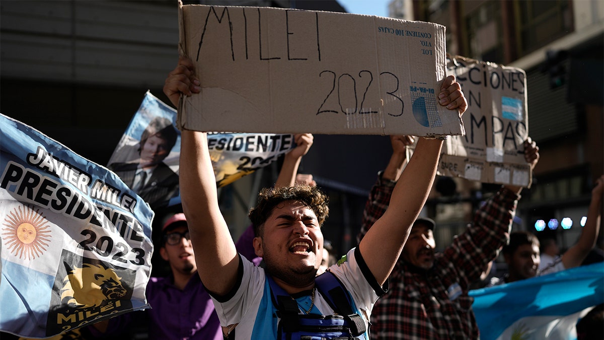 Milei-Anhänger in Buenos Aires