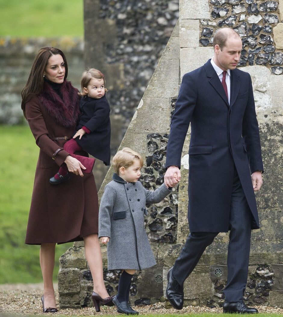 Prinzessin Kate am Weihnachtstag mit ihrer Familie Berkshire im Jahr 2016