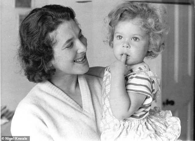 Seeing her pet brought to life on screen for the first time is particularly magical for Tacy because the world Mog lived in was her world, too. Tacy pictured when she was a child with her mother Judith