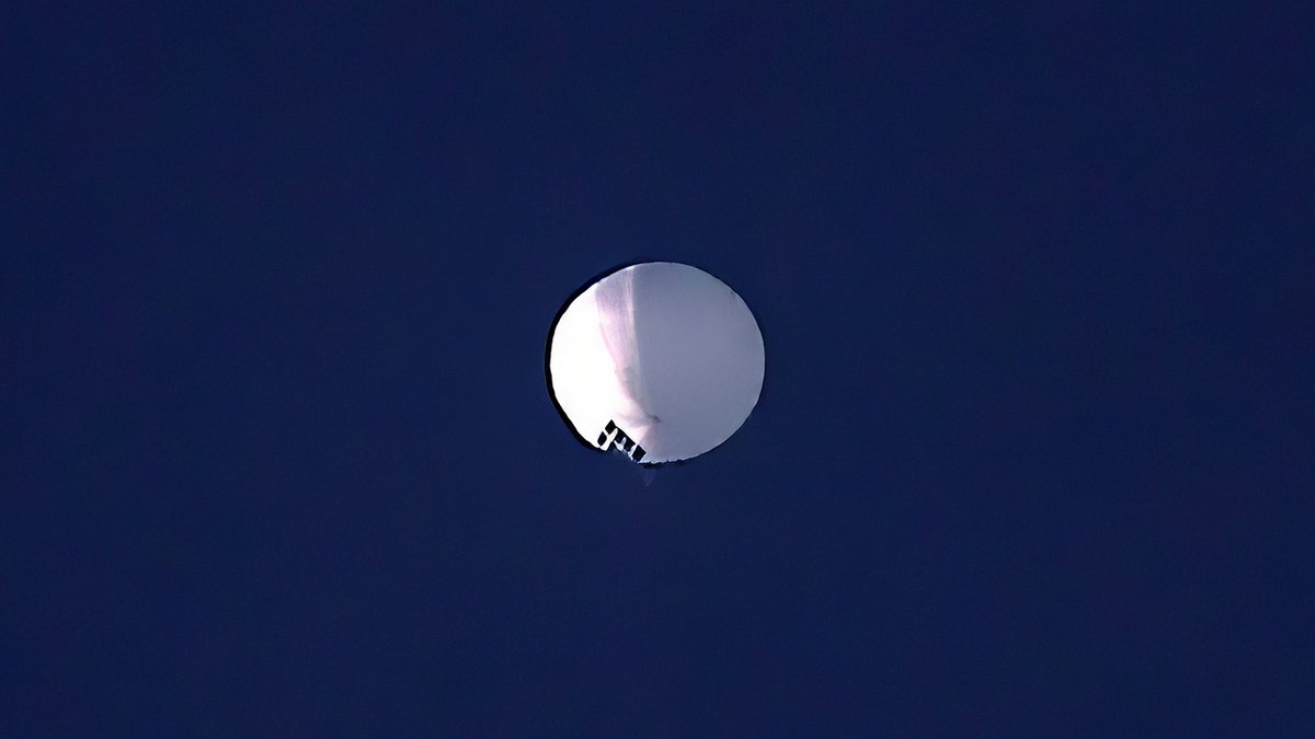 Foto eines chinesischen Überwachungsballons