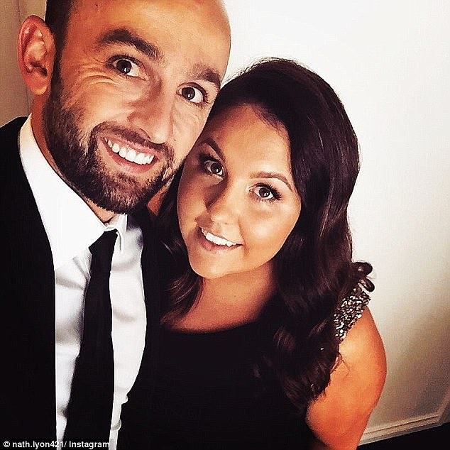 Mel Waring was left heartbroken in 2017 when her cricket star partner Nathan Lyon left her to be with glamorous real estate agent Emma McCarthy. (The former couple are pictured together before their split)