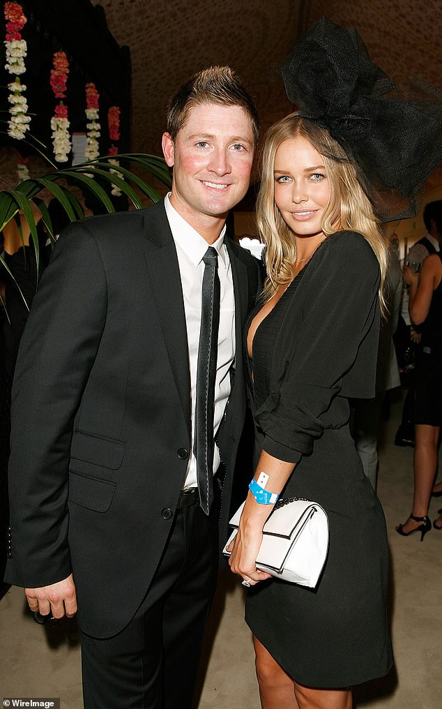 Supermodel Lara Bingle was once Australia's hottest cricket WAG thanks to her whirlwind romance with Michael Clarke in the early 2000s. (The former couple are pictured in 2009)