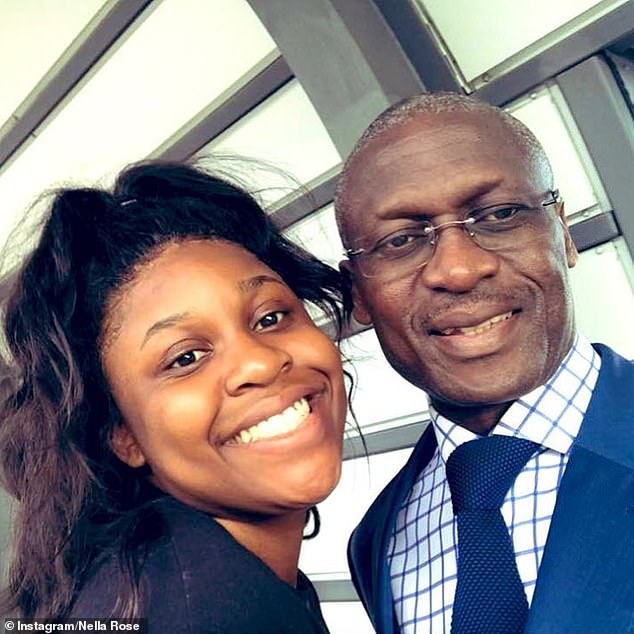 Tragic: Nella's father Kamango Paul Hollela tragically died in 2020 and she revealed that speaking about her parents in the Jungle was a 'triggering' concept