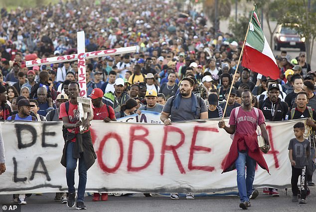 Die mexikanischen Sicherheitskräfte unternahmen nichts, um den von der Grenze zu Guatemala ausgehenden Marsch zu stoppen