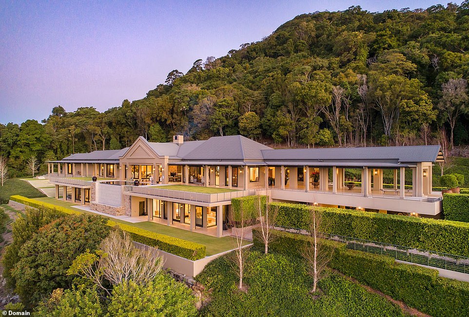 Set in the rolling green hills just west of Noosa is the breathtaking 'Stonelea' country estate with an (understandably) huge price tag