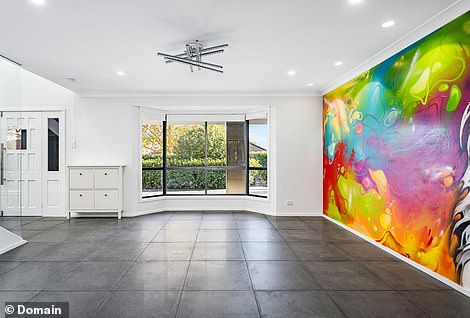 Listing agent Darrel Stenhouse of McLaren Real Estate - Narellan told FEMAIL the Plane Tree Drive home sparked a curiosity among home hunters for its 'tacky but fun' details