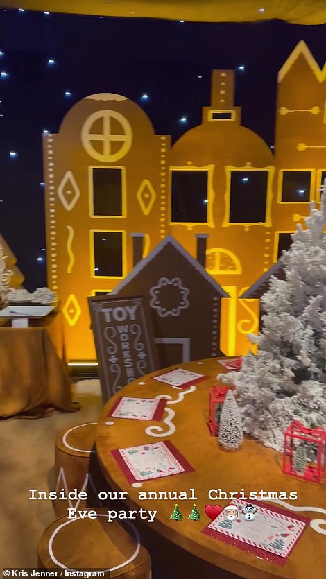 The inside of the gingerbread house featured plenty of activities for the children