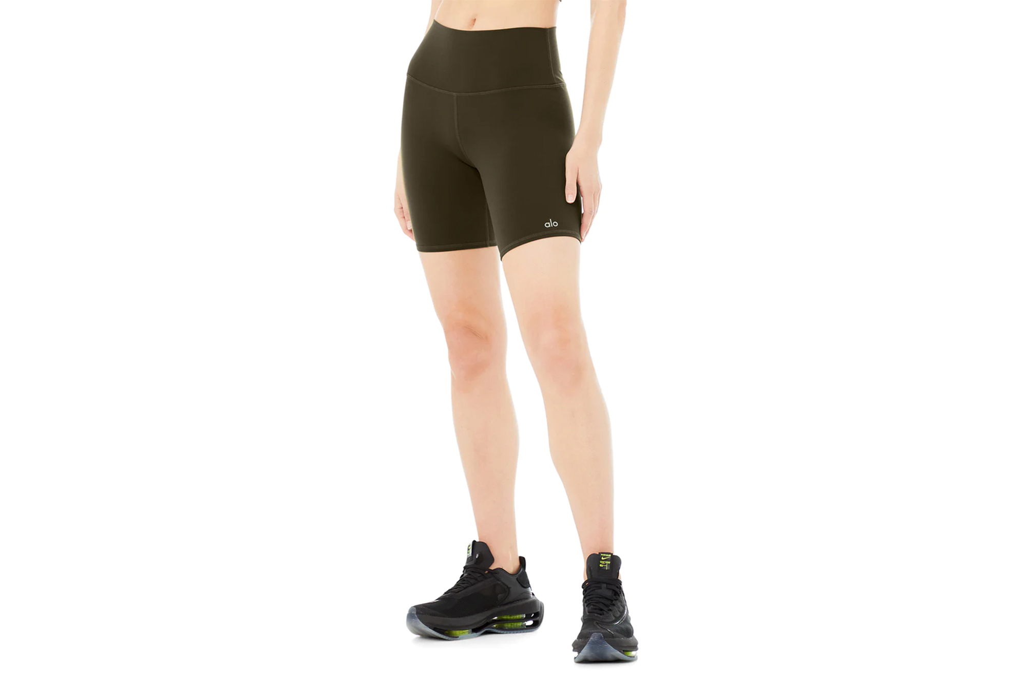 Alo Yoga 7" Biker-Shorts mit hoher Taille