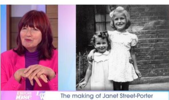 Janet Street-Porter und ihre jüngere Schwester als Kinder