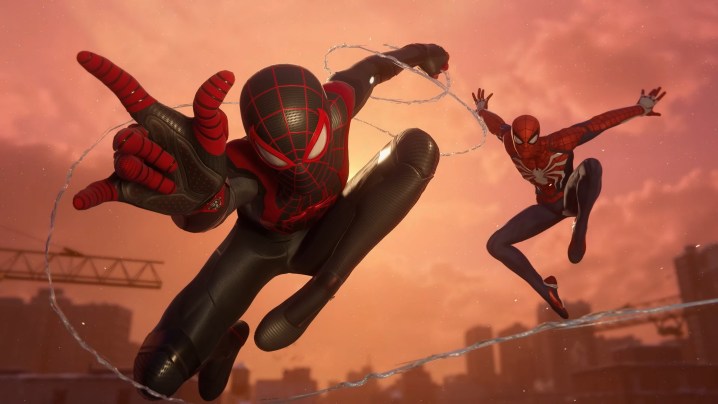 Ein Screenshot aus „The Story So Far“ in Marvels Spider-Man 2.