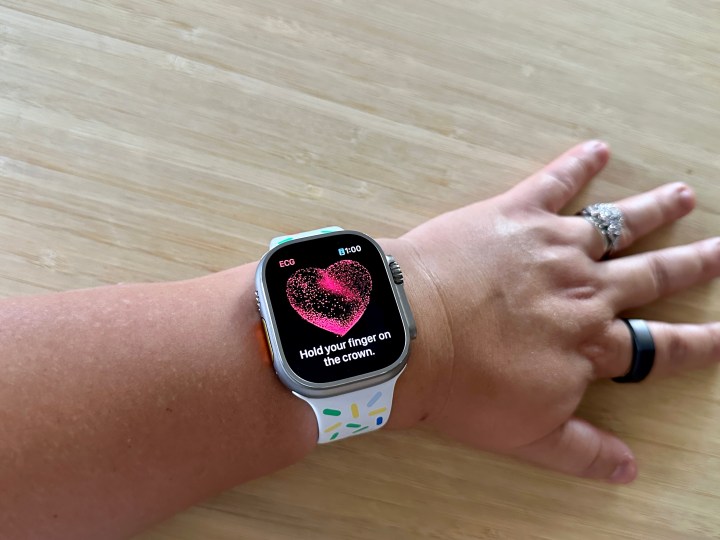 Apple Watch Ultra EKG-Messung.