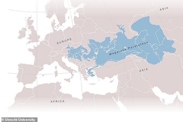 Die Parathetys umfassten einst das Schwarze Meer und das Kaspische Meer.  Es umfasste auch weite Teile des heutigen Georgiens, Aserbaidschans, Ungarns, Rumäniens und Serbiens