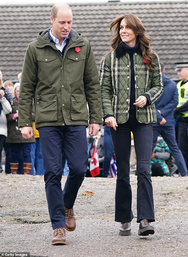 Known as the Duke and Duchess of Rothesay when in Scotland, Kate and William were visiting Outfit Moray, a charity providing outdoor learning and adventure activities to young people